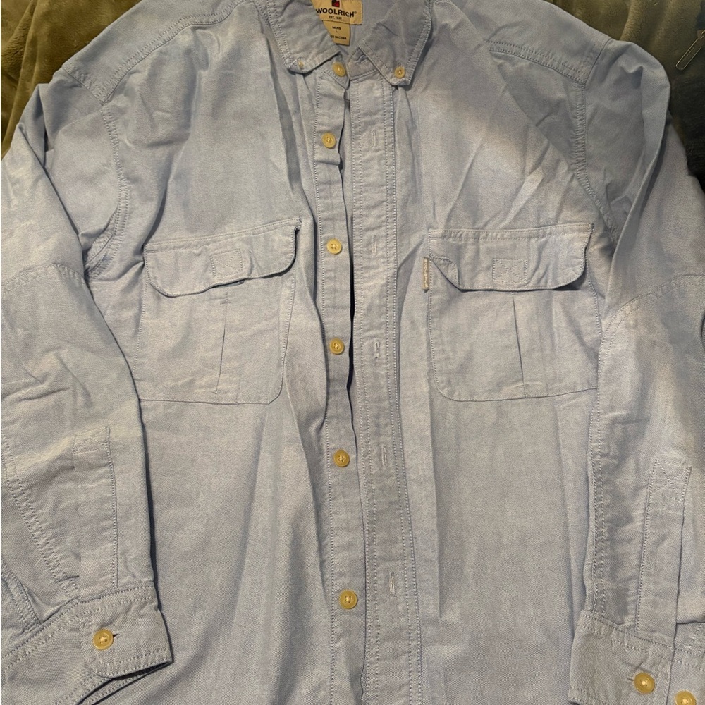 Woolrich Light Blue Men's Shirt